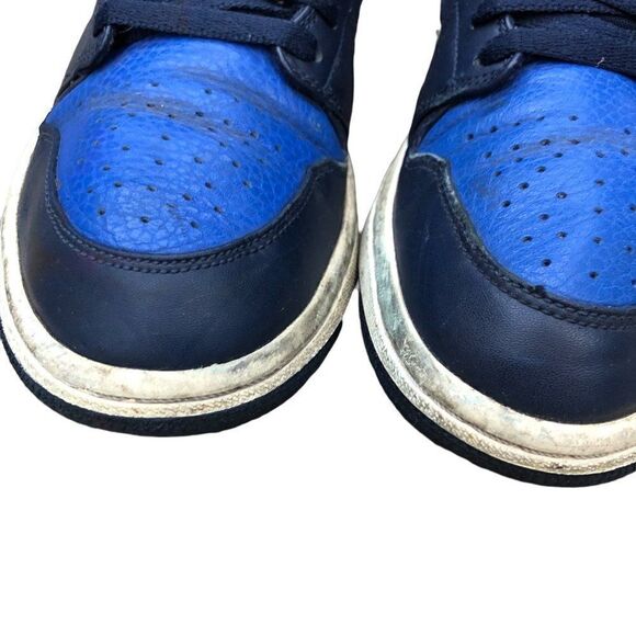 RARE 2017 Nike Air Jordan 1 Mid 'Obsidian Game Royal' Size 8 - Picture 13 of 16